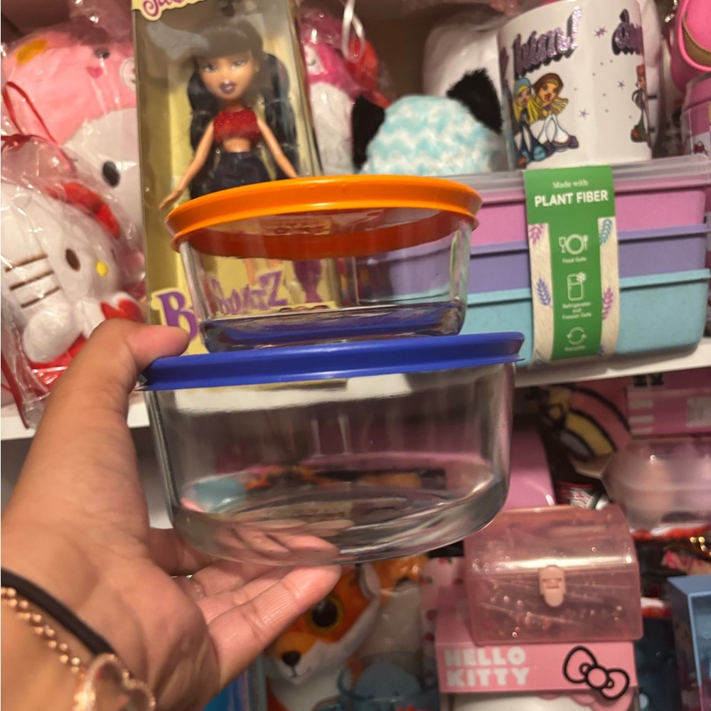 Pyrex Set Of 2 Glass Food Containers - Picture 12 of 14